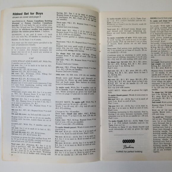 Patons Beehive Craft Idea Book Gift Patterns Accessories Gold Club Glove Hats - Picture 7 of 8